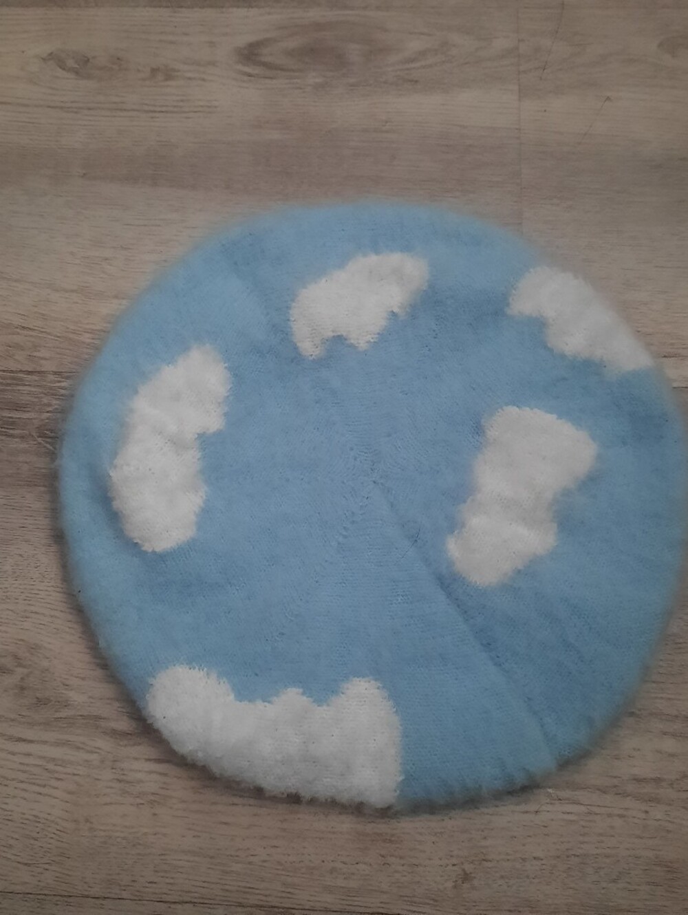 Wild Fable Sky Blue Fuzzy Cloud Beret